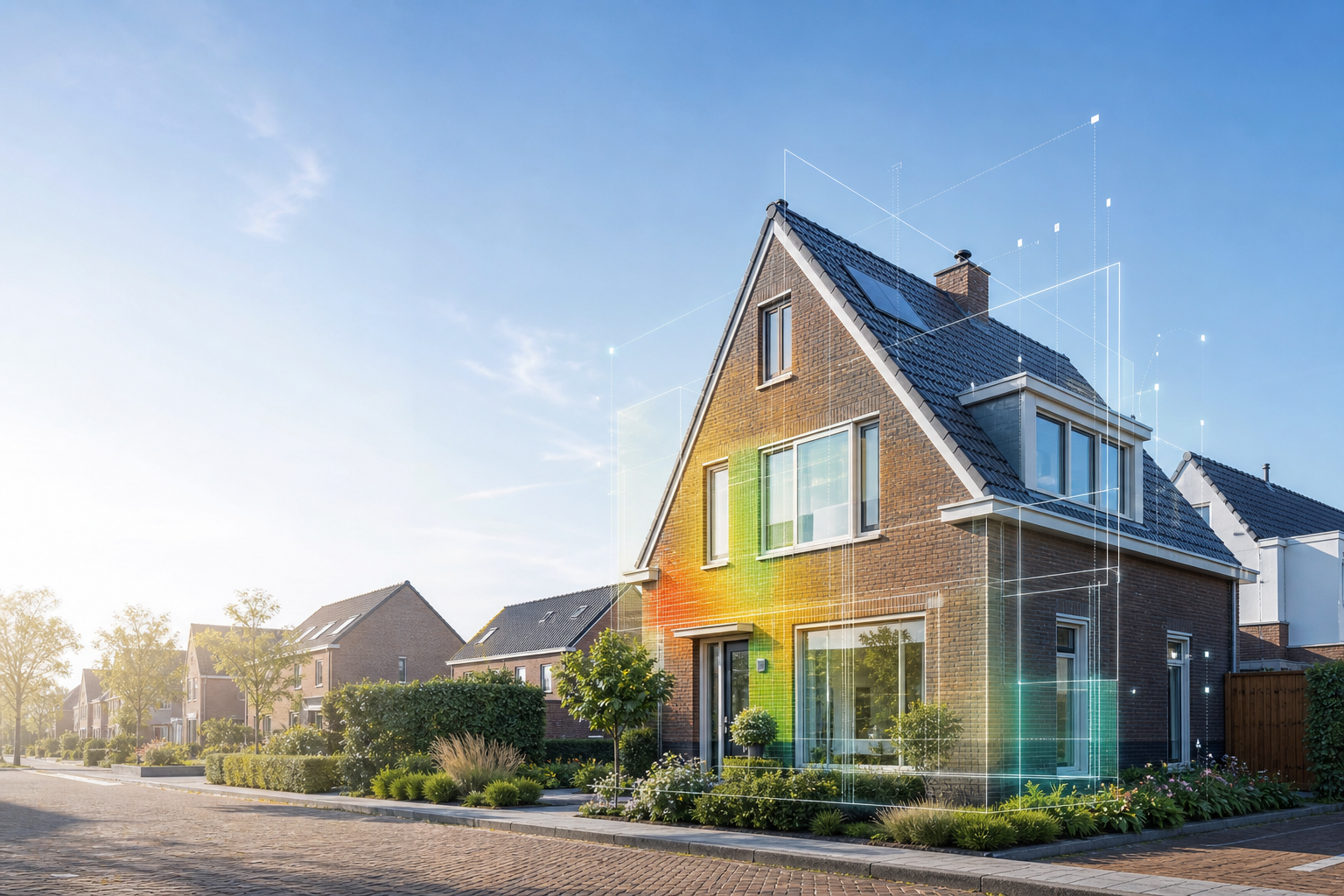 Nederlandse woning die door Casa360 digitaal wordt geanalyseerd
